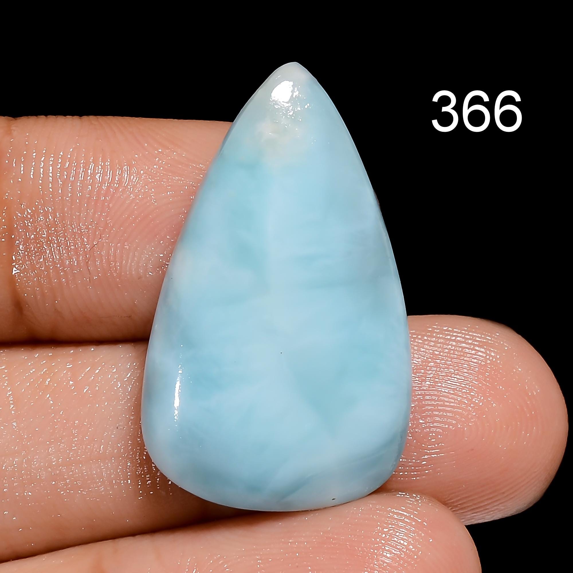 AAA Blue Larimar Cabochon, Dominican Gemstone, Jewelry Making Supply - image 2