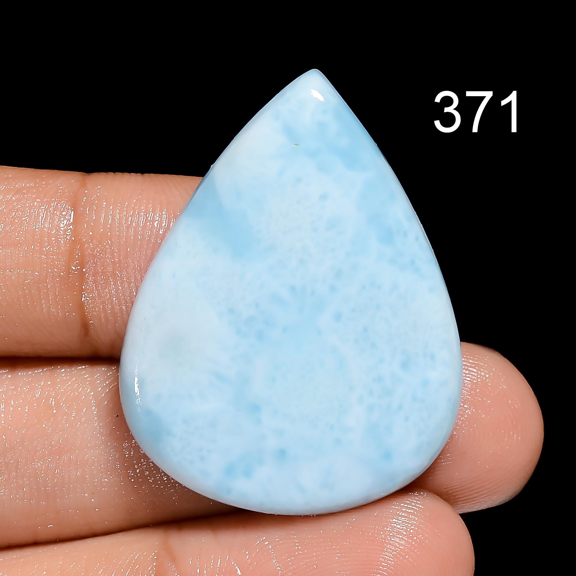 AAA Blue Larimar Cabochon, Dominican Gemstone, Jewelry Making Supply - image 4