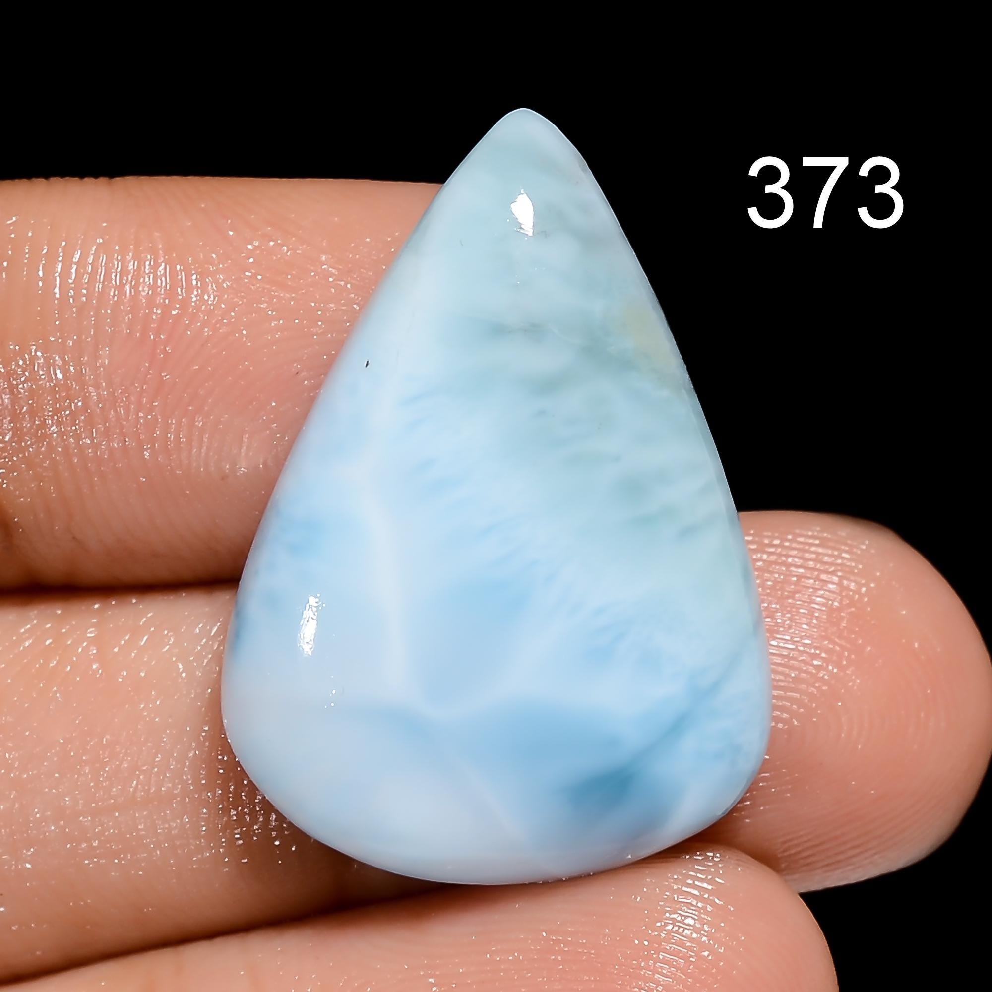 AAA Blue Larimar Cabochon, Dominican Gemstone, Jewelry Making Supply - image 5