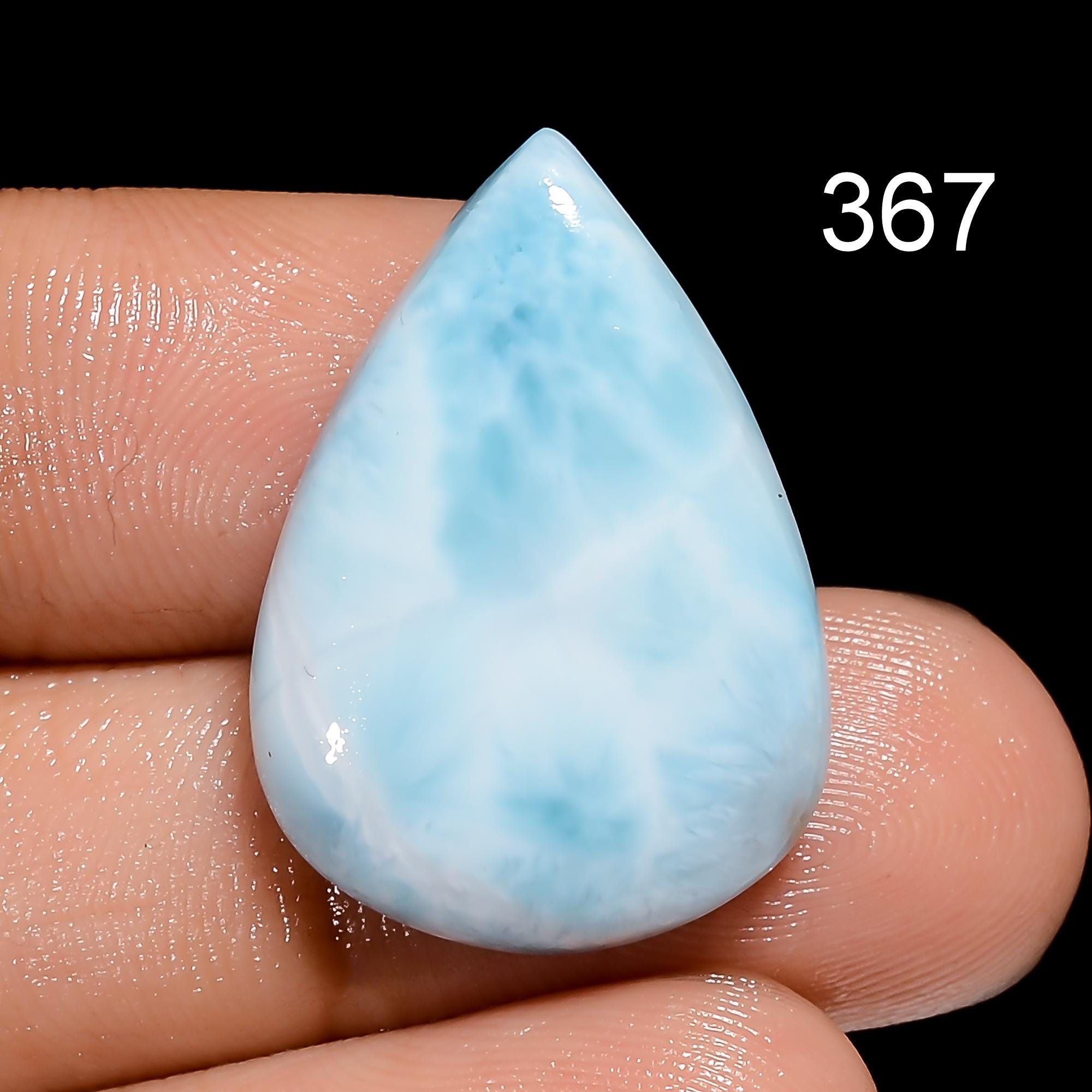 AAA Blue Larimar Cabochon, Dominican Gemstone, Jewelry Making Supply - image 3