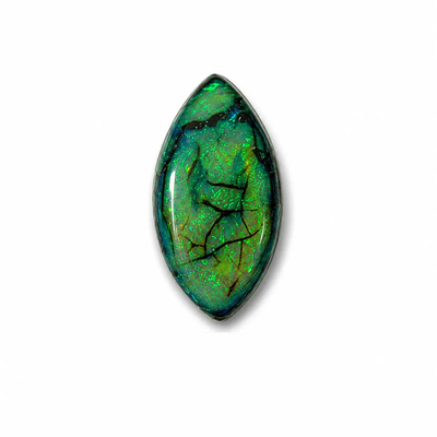 Marquise Shape Sterling Opal Cabochon, AAA Quality Gemstone for Pendant Making (14x25mm)