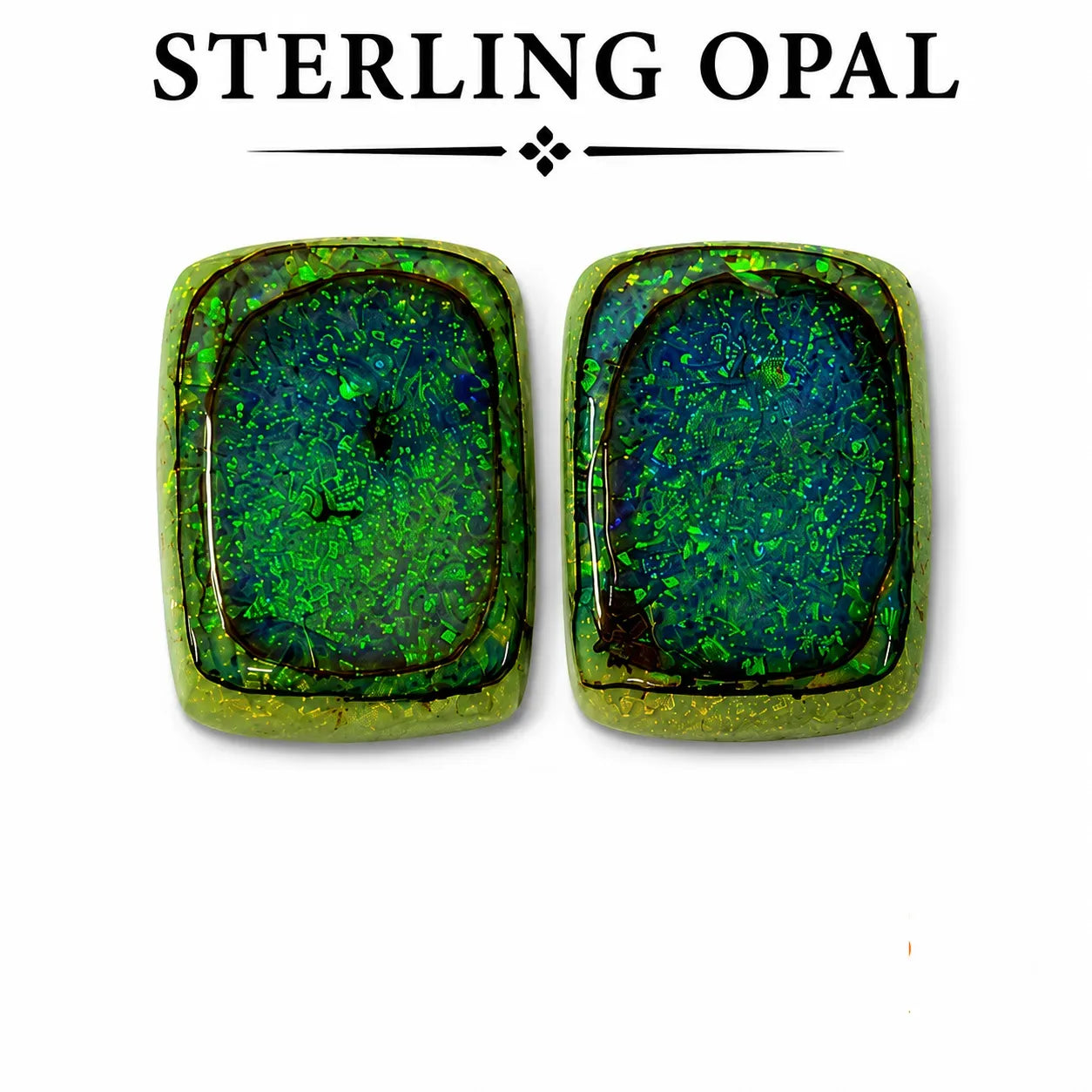 Octagon cut Sterling Opal Cabochon, 13x18mm, 10 carats, AAA grade