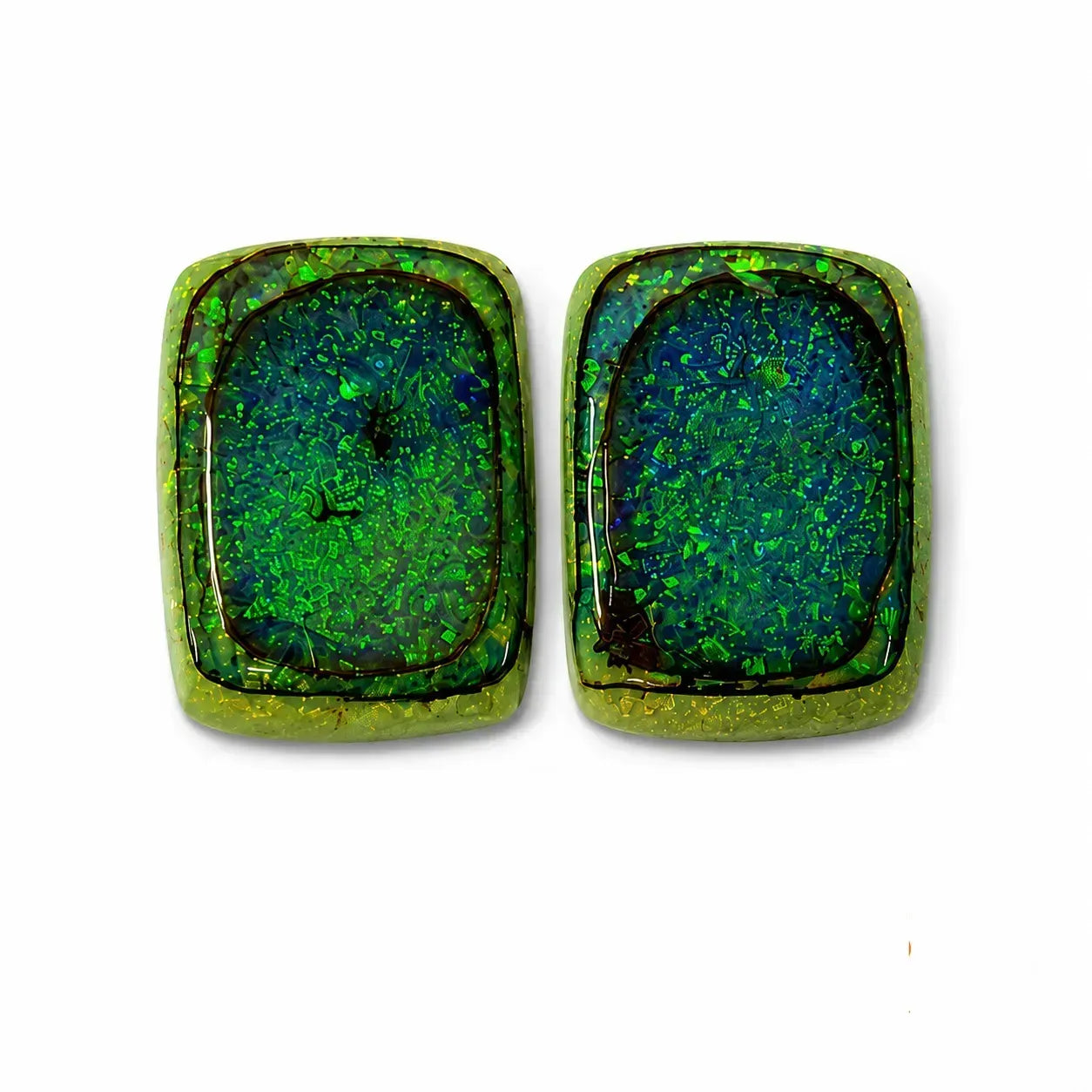 Octagon cut Sterling Opal Cabochon, 13x18mm, 10 carats, AAA grade