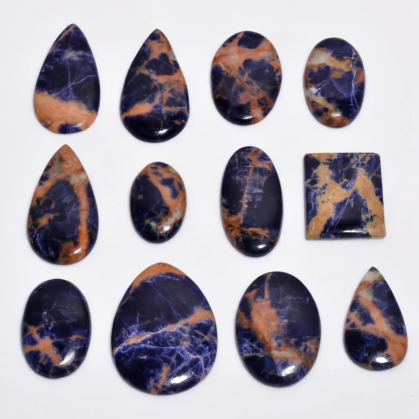 Sodalite Cabochon Mix 2–30 Pieces 