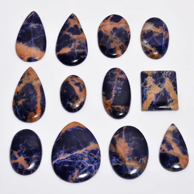 Natural Sodalite Cabochon Wholesale Lot – AAA Mix Shape Gemstones for Jewelry Making