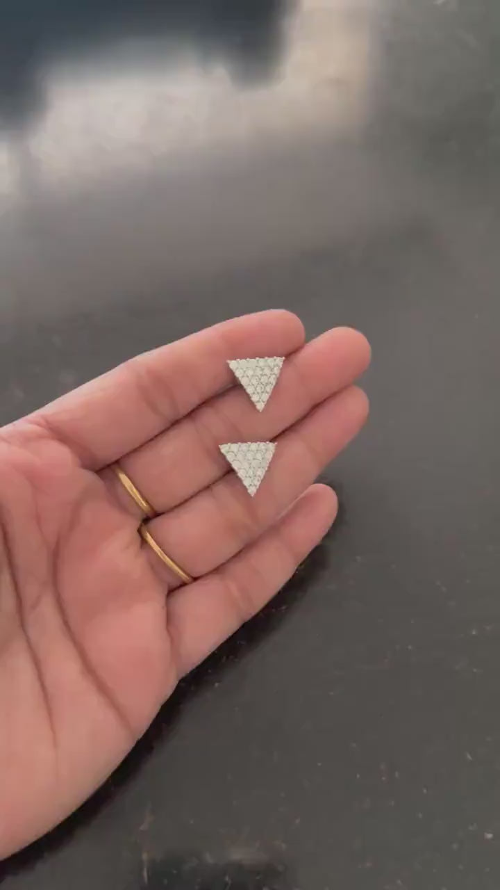 Triangle Stud Earrings She'll Actually Reach For Every Day — Sterling Silver & Pave CZ