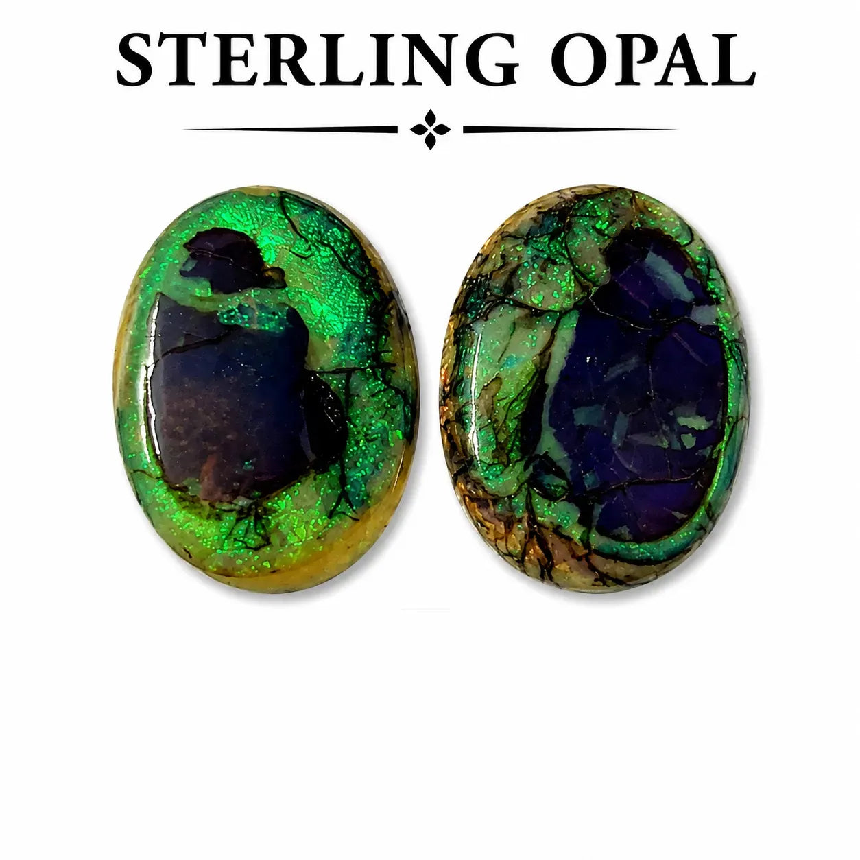 Fancy freeform shape Sterling Opal Cabochon, unique piece, 15x20mm, 10 carats, AAA grade front view